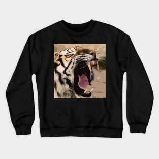 Tiger Print Crewneck Sweatshirt